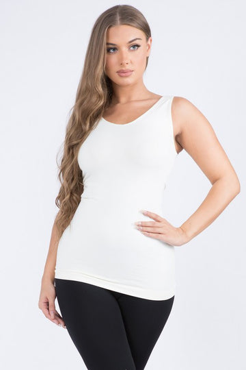 White Reversible Seamless Tank (REG/PLUS)
