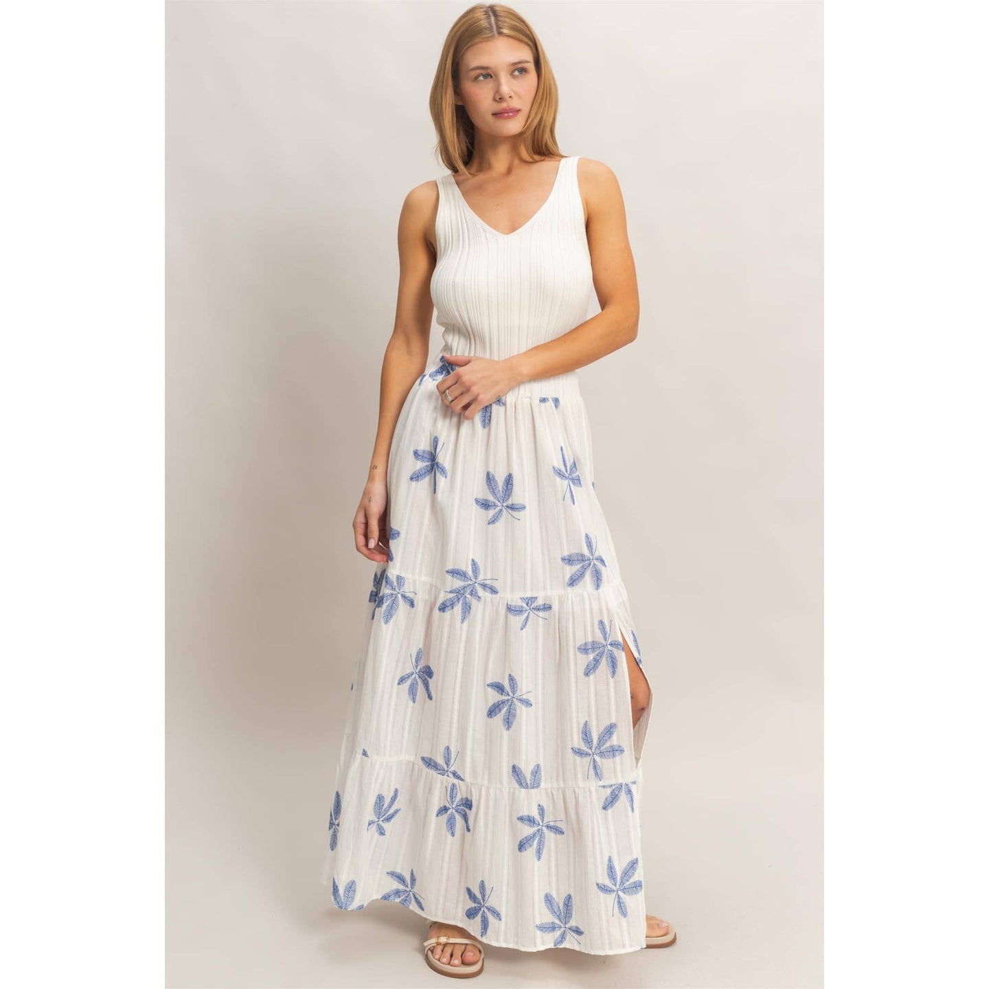 Side Slit Tiered Vacation Skirt (REG)