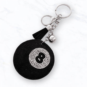 Crystal 8-Ball Keychain