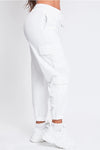 Nylon Pocket Jogger Pants in White (REG)