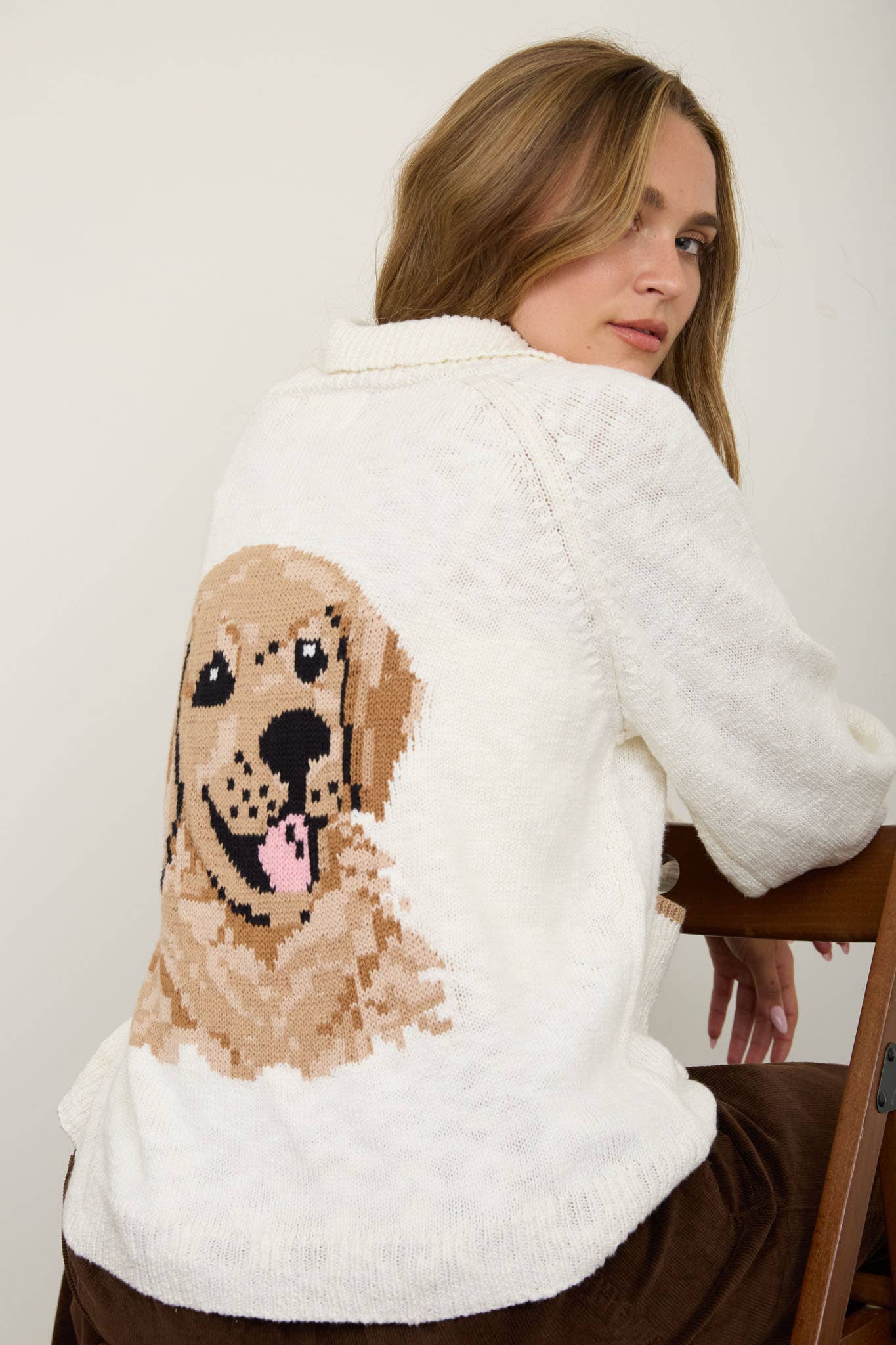 Retriever Puppy Back Cardigan (REG)