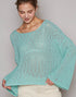 Easy Breezy Summer Sweater in Aqua (REG)