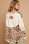 Paisley V-Neck Edged Top