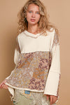 Paisley V-Neck Edged Top