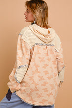 Butterfly Hoodie Top in Beige (REG)