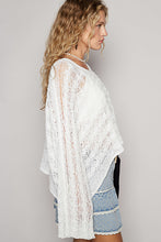 Cable Twist Crop Sweater in Ivory (REG)
