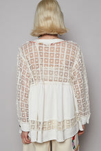 Mesh Square V-Neck Top (REG)