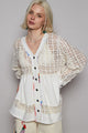 Mesh Square V-Neck Top (REG)