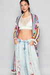 Knitting Square Long Cardigan (REG)