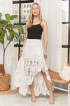Crochet Lace High Low Skirt (REG)