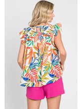 The Leaf Print Top