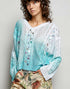 Stunning Sequin Cable Sweater in Teal (REG)