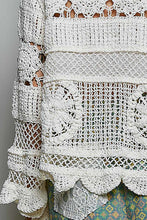 Boho Crochet Scallop Top in Cream (REG)