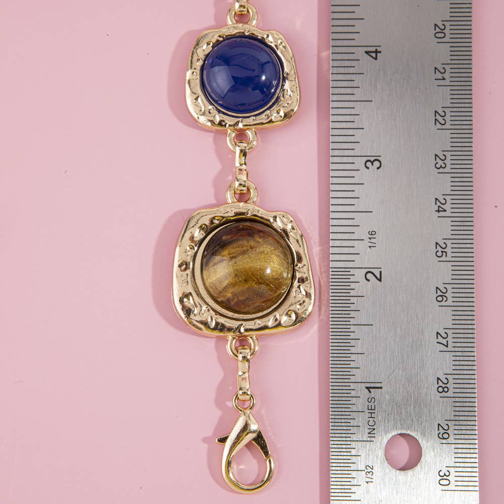 Gemstone Cabochon Chain Belt