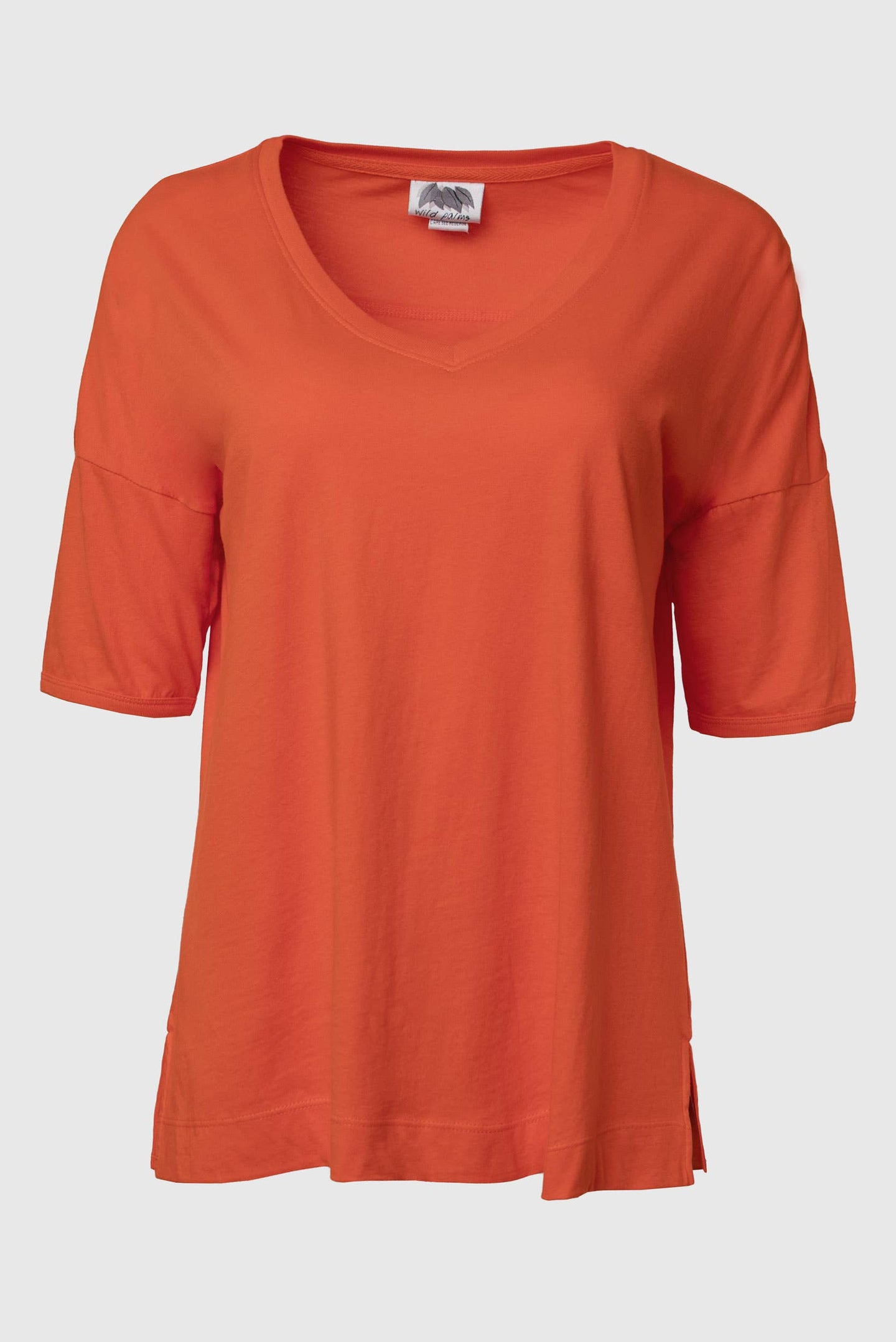 Persimmon Slub V-Neck Tee (REG)