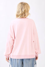 Jesus Saves Patchwork Sweatshirt in Icy Pink (REG)