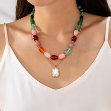 Multi Stone & Crystal Layer Necklace