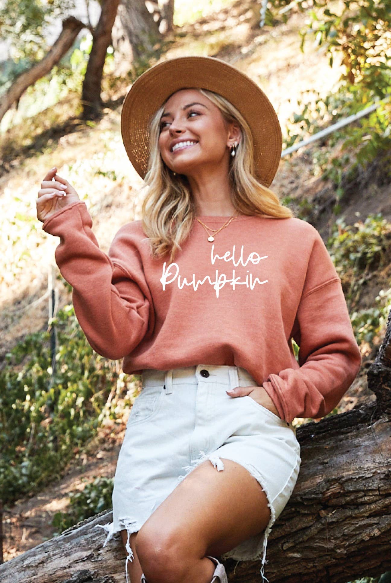 Hello Pumpkin Graphic Sweatshirt (REG)