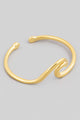 Gold Dipped Wave Cutout Ring