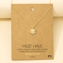 Gold Dipped Dainty Daisy Necklace
