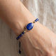 Oval Stone Beaded Cord Bracelet