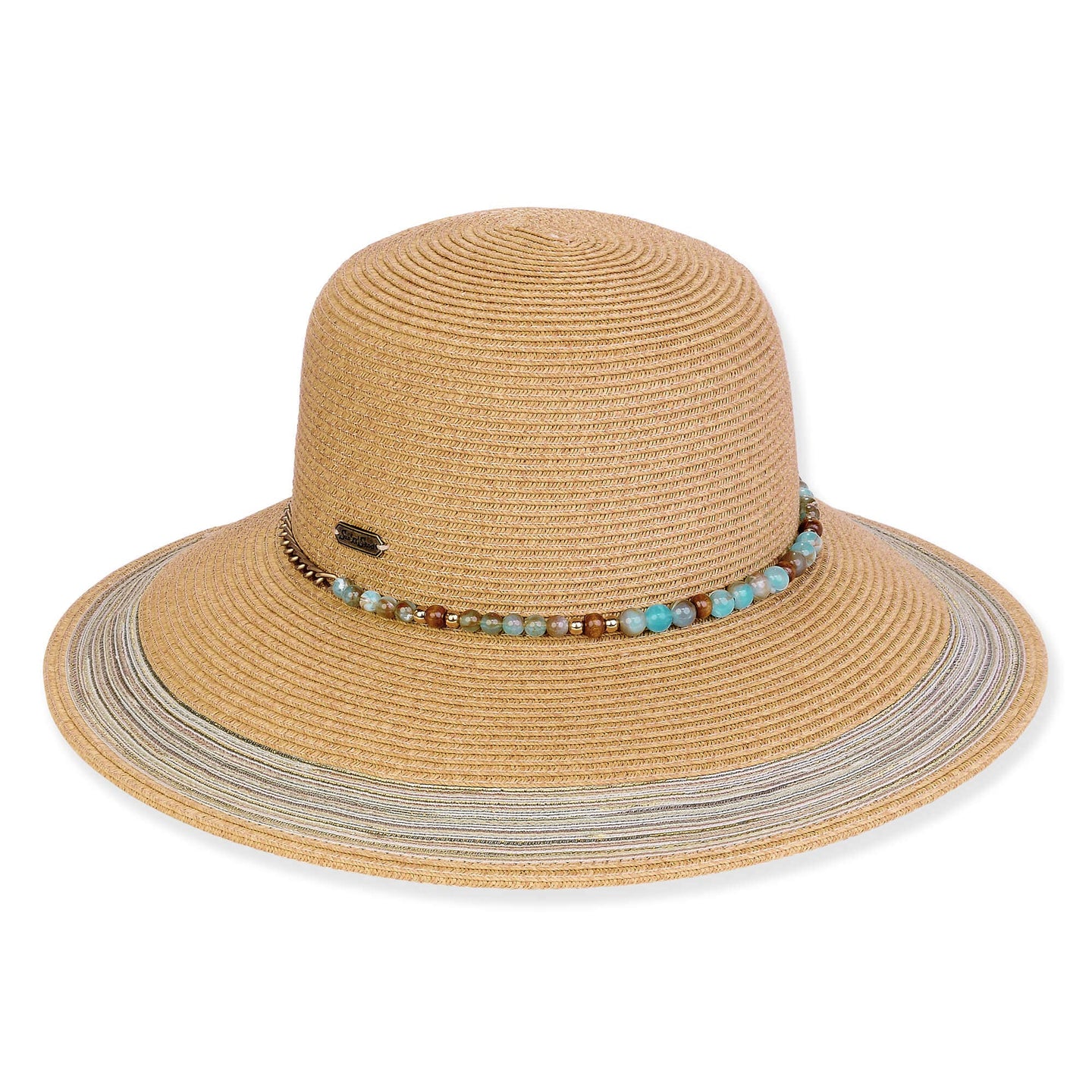 Turquoise Beaded Bucket Hat