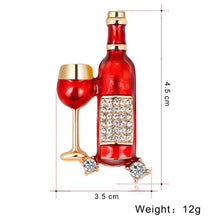 Wine Bottle Brooch