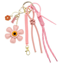 Flower Rope Carabiner Keychain Bag Charm