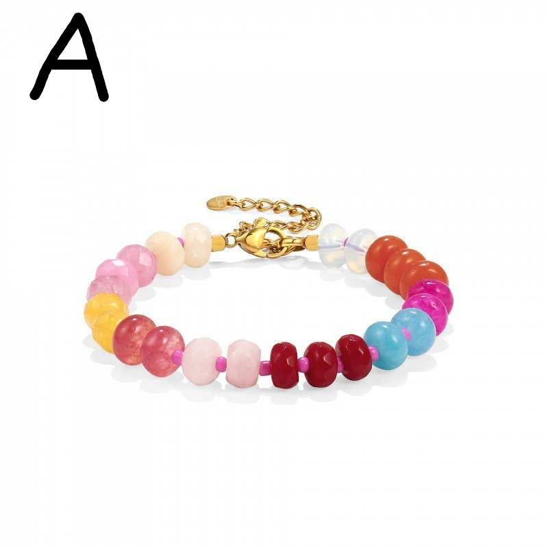 Boho Resin Beaded Bracelet
