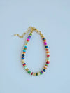 Beaded Charm Bar Bracelet