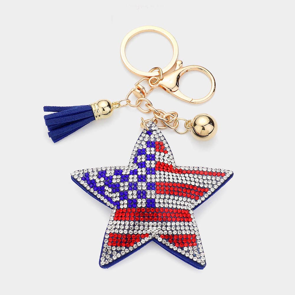 USA Star Keychain