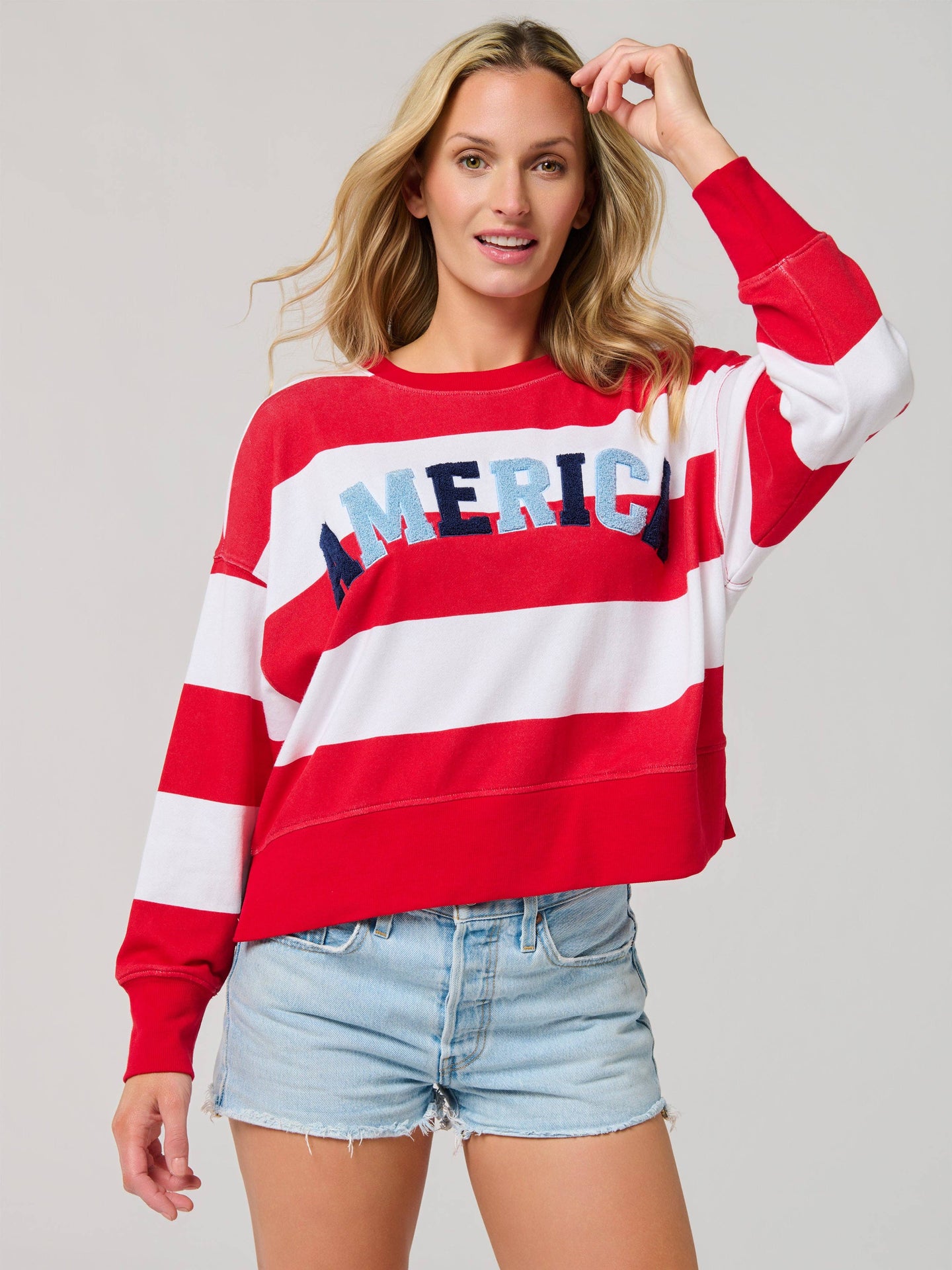 America Rugby Striped Sweatshirt (REG)