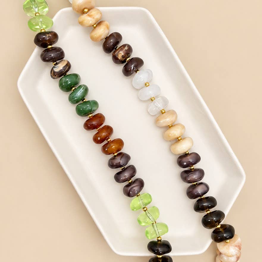 Irregular Beaded Necklace