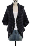 Half Sleeve Fringe Cardigan (REG)