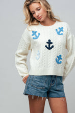 Nautical Anchor Cable Sweater (REG)