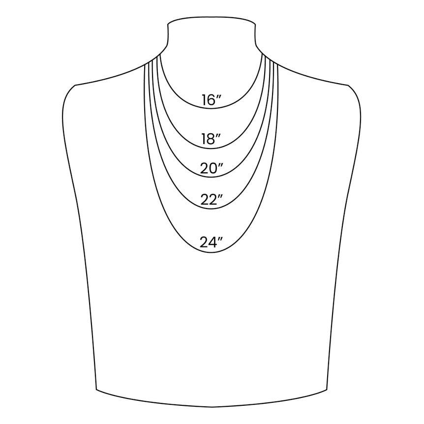18k Paperclip Necklace Chain