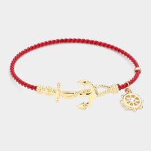 Nautical Anchor Hook Bracelet