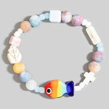 Rainbow Fish Bead Bracelet