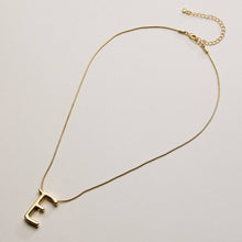 Gold Dipped Fancy Initial Necklace