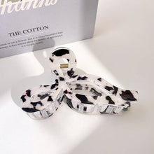 Animal Print Bow Claw Clip