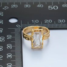 24K Filled CZ Hammered Wrap Ring
