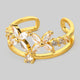 CZ Flower Cutout Ring
