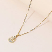 Rhinestone Anchor Necklace