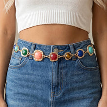 Gemstone Cabochon Chain Belt