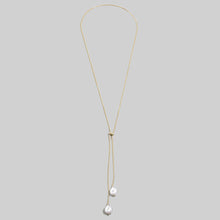 Baroque Pearl Lariat Necklace