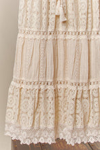 Ivory Lace Trim Maxi Skirt (REG)