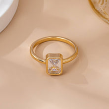 Minimal Crystal Solitaire Ring