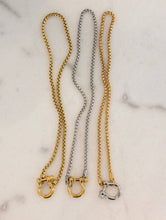 18k Horseshoe Locket Necklace