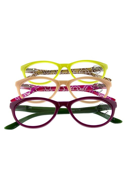 Square Pointed Reading Glasses