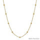 Gold Ball Station Necklace